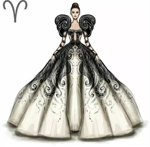 華麗服飾下的十二星座人物立繪,畫師設(shè)計(jì)人物有時(shí)也可以設(shè)計(jì)服裝
